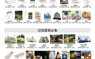 鹿多多户外良品｜装备租赁｜租赁价格清单｜重庆露营装备租赁｜精致露营｜户外装备