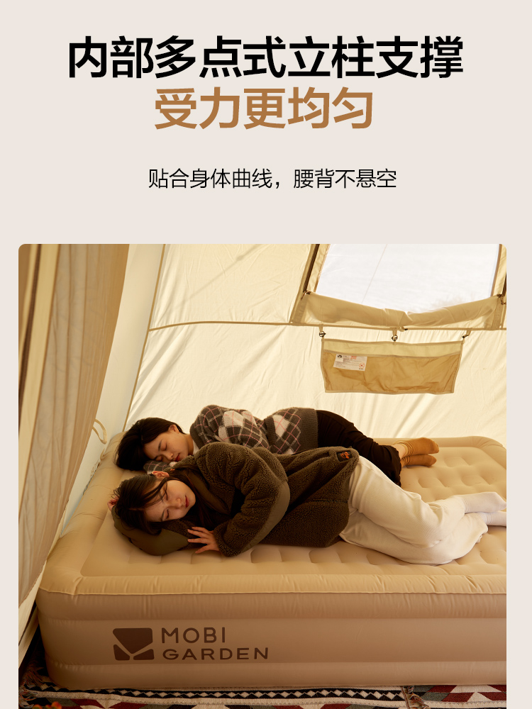 户外露营帐篷睡垫加厚单人双人TPU充气床气垫床垫云眠-第2张图片-户外良品